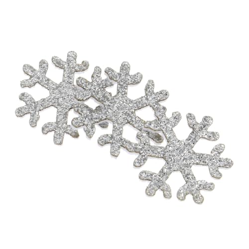 Homoyoyo 50 Stück DIY Schneeflocken Bastel Zubehör Silber Glitzernde Haarklammer Materialien für Mädchen Haarspangen Schmuckverzierung Handgefertigte Dekorationen Homoyoyo 50 Stück DIY Schneeflocken Bastel Zubehör Silber Glitzernde Haarklammer Materialien für Mädchen Haarspangen Schmuckverzierung Handgefertigte Dekorationen von Homoyoyo