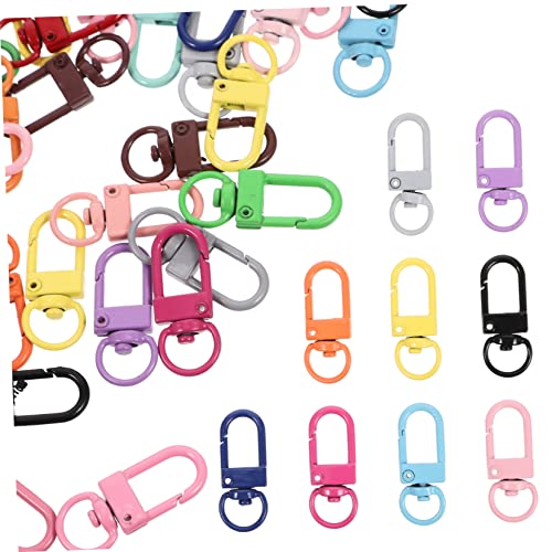 Homoyoyo 50 Stück Drehbare Schnapphaken Schlüsselanhänger Legierung Hochwertige Langlebige Verschlüsse für DIY Projekte und Schlüsselketten für Taschen und von Homoyoyo
