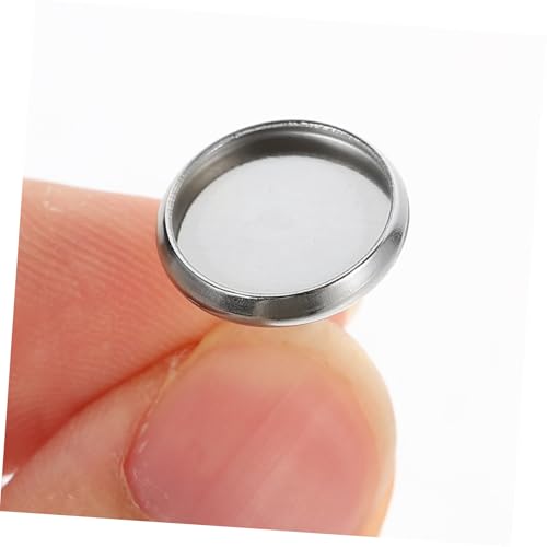 Homoyoyo 50 Stück Edelstahl Ohrstecker Basis Flacher Rundfassung Ohrring Halter DIY Schmuckzubehör für Selbermachen und Schmuckherstellung Homoyoyo 50 Stück Edelstahl Ohrstecker Basis Flacher Rundfassung Ohrring Halter DIY Schmuckzubehör für Selbermachen und Schmuckherstellung von Homoyoyo