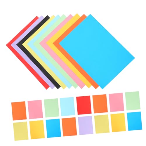 Homoyoyo 50 Stück Farbiges Bastelpapier Cardstock Papierblätter für Projekte Diy und Schulprojekte Sicher und Langlebig für Bastelarbeiten und Kunstwerke von Homoyoyo