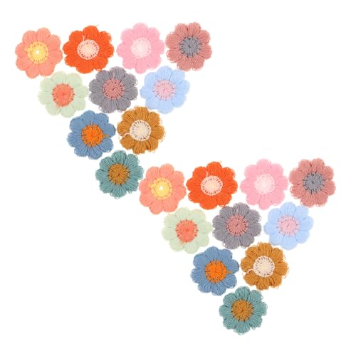 Homoyoyo 50 Stück Gestickte Blumenapplikationen für Kleidung Taschen und Schuhe Diy Basteldekoration Langlebig für Kreative Projekte und Reparaturen von Homoyoyo