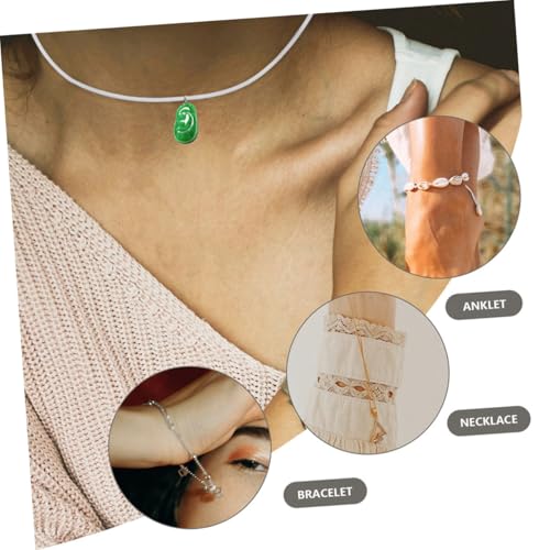 Homoyoyo 50 Stück Gewachste Schmuckkordel Weiß mit Verschluss Langlebige Schmuckzubehör Schnur für DIY Anhänger Halsketten Armbänder Basteln Einfache Montage Vielseitig für Charms Homoyoyo 50 Stück Gewachste Schmuckkordel Weiß mit Verschluss Langlebige Schmuckzubehör Schnur für DIY Anhänger Halsketten Armbänder Basteln Einfache Montage Vielseitig für Charms von Homoyoyo