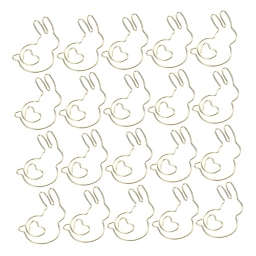Homoyoyo 50 Stück Goldene Büroklammern in Hasenform Stabile Metall Lesezeichenclips für Dokumente Notizen und Scrapbooking Praktische Büroklammern für Schule Büro und Zuhause Homoyoyo 50 Stück Goldene Büroklammern in Hasenform Stabile Metall Lesezeichenclips für Dokumente Notizen und Scrapbooking Praktische Büroklammern für Schule Büro und Zuhause von Homoyoyo
