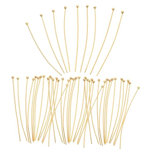 Homoyoyo 50 Stück Goldene Edelstahl Kugelkopf Ohrstecker Pins für DIY Schmuckherstellung Halskette Armband Anhänger Vielseitige Perlenkettelstifte Zubehör Homoyoyo 50 Stück Goldene Edelstahl Kugelkopf Ohrstecker Pins für DIY Schmuckherstellung Halskette Armband Anhänger Vielseitige Perlenkettelstifte Zubehör von Homoyoyo