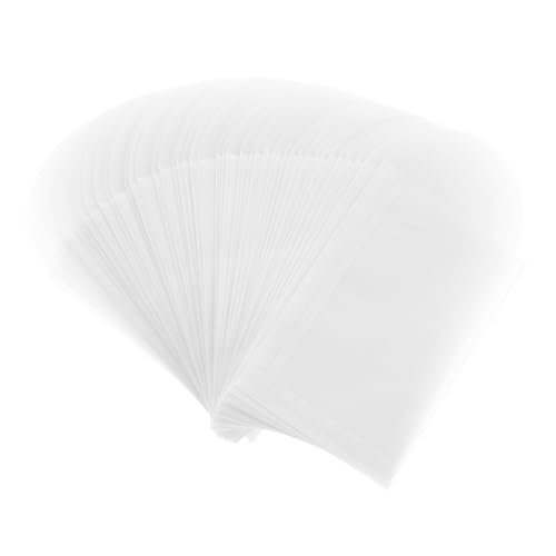 Homoyoyo 50 Stück Halbdurchsichtige Flachpapierumschläge Knopfbeutel für Kleine Basteltaschen Schmuckverpackung Vielseitig Einsetzbar von Homoyoyo