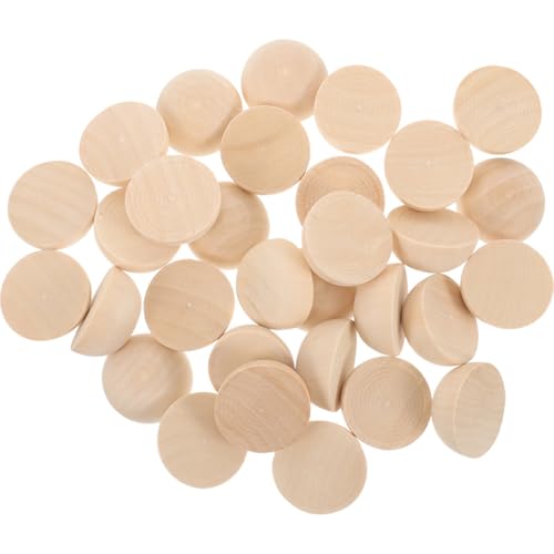 Homoyoyo 50 Stück Halbrunde Holzperlen Naturbelassene DIY Bastelperlen für Schmuck und Dekoration Nachhaltige Holz halbkugeln für Kreative Handarbeiten und Heimwerkerprojekte Homoyoyo 50 Stück Halbrunde Holzperlen Naturbelassene DIY Bastelperlen für Schmuck und Dekoration Nachhaltige Holz halbkugeln für Kreative Handarbeiten und Heimwerkerprojekte von Homoyoyo
