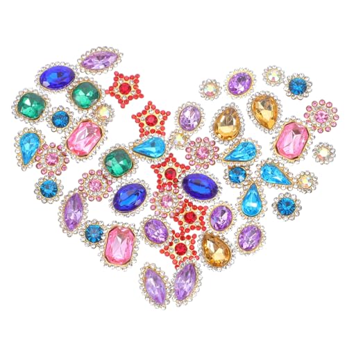 Homoyoyo 50 Stück Handgenähte Kristallblumenknöpfe für Diy Haaraccessoires und Bekleidungsdekorationen Langlebige Sichere Bastelmaterialien Homoyoyo 50 Stück Handgenähte Kristallblumenknöpfe für Diy Haaraccessoires und Bekleidungsdekorationen Langlebige Sichere Bastelmaterialien von Homoyoyo