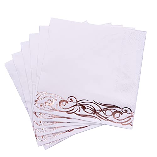 Homoyoyo 50 Stück Hochzeit Servietten Set - Elegante Dinner-Party Servietten Wiederverwendbar Für Braut Dusche Hochzeitsfeier Und Besondere Anlässe Hochwertiges Material in Weiß Und Homoyoyo 50 Stück Hochzeit Servietten Set - Elegante Dinner-Party Servietten Wiederverwendbar Für Braut Dusche Hochzeitsfeier Und Besondere Anlässe Hochwertiges Material in Weiß Und von Homoyoyo