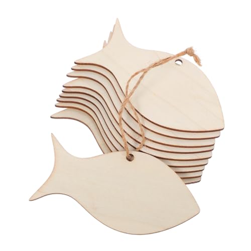 Homoyoyo 50 Stück Holz Fische zum Basteln Leichte Unbemalte Meerestier Dekohänger mit Juteschnur DIY Blanko Holzanhänger für Familienprojekte Küsten Party Meeresdekorationsideen Homoyoyo 50 Stück Holz Fische zum Basteln Leichte Unbemalte Meerestier Dekohänger mit Juteschnur DIY Blanko Holzanhänger für Familienprojekte Küsten Party Meeresdekorationsideen von Homoyoyo