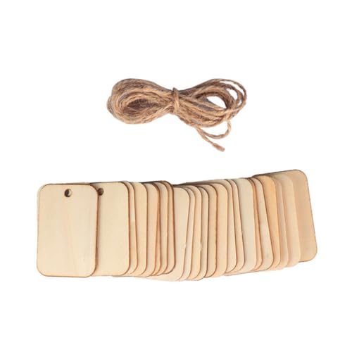 Homoyoyo 50 Stück Holzanhänger mit Juteschnur Quadratische DIY Hängemarken aus Naturholz Leicht und Langlebig für Basteln Geschenkanhänger Hochzeits und Partydekoration Homoyoyo 50 Stück Holzanhänger mit Juteschnur Quadratische DIY Hängemarken aus Naturholz Leicht und Langlebig für Basteln Geschenkanhänger Hochzeits und Partydekoration von Homoyoyo