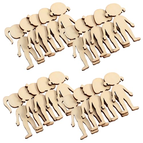 Homoyoyo 50 Stück Holzfiguren Mädchen DIY Holzscheiben zum Bemalen Basteln Naturholzscheiben Glatt Kanten Sicher für Kreative Holzdekoration Holzchips für Handwerksprojekte Homoyoyo 50 Stück Holzfiguren Mädchen DIY Holzscheiben zum Bemalen Basteln Naturholzscheiben Glatt Kanten Sicher für Kreative Holzdekoration Holzchips für Handwerksprojekte von Homoyoyo