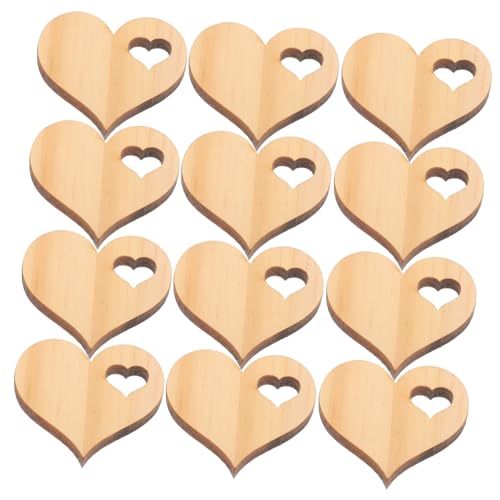 Homoyoyo 50 Stück Holzherzen Deko zum Basteln Herzförmige Holzplättchen für DIY Handwerk Valentinstag Hochzeit Geburtstagsdeko Natürliche Holzherz Anhänger mit Glatter Oberfläche Homoyoyo 50 Stück Holzherzen Deko zum Basteln Herzförmige Holzplättchen für DIY Handwerk Valentinstag Hochzeit Geburtstagsdeko Natürliche Holzherz Anhänger mit Glatter Oberfläche von Homoyoyo