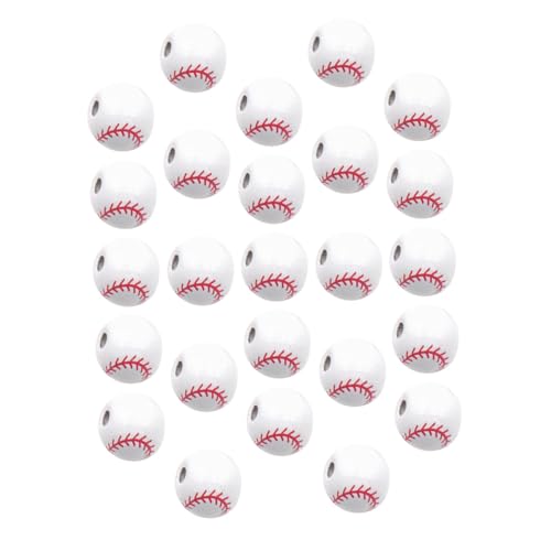 Homoyoyo 50 Stück Holzperlen mit Baseball Motiv DIY Schmuckperlen zum Auffädeln Runde Bastelperlen für Armbänder und Heimdekoration Geeignet für Bastelbedarf und DIY Schmuckherstellung Homoyoyo 50 Stück Holzperlen mit Baseball Motiv DIY Schmuckperlen zum Auffädeln Runde Bastelperlen für Armbänder und Heimdekoration Geeignet für Bastelbedarf und DIY Schmuckherstellung von Homoyoyo