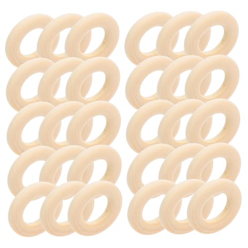 Homoyoyo 50 Stück Holzringe zum Basteln Natürliche Unvollendete Holzanhänger Kreisförmige DIY Schmuckverbinder Leichte Holzverbindung für Armbänder Dekoration und Kreative Homoyoyo 50 Stück Holzringe zum Basteln Natürliche Unvollendete Holzanhänger Kreisförmige DIY Schmuckverbinder Leichte Holzverbindung für Armbänder Dekoration und Kreative von Homoyoyo