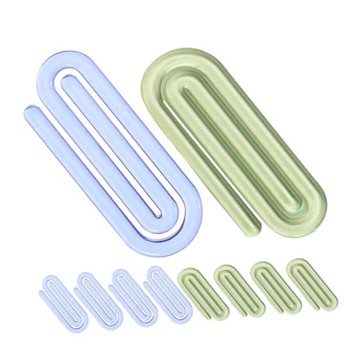 Homoyoyo 50 Stück Kleine Büroklammern aus Flexiblem Kunststoff Niedliche Lesezeichenclips Transparentem Grün und Blau Vielseitig Einsetzbare Papierklammern für Dokumente Fotos und Notizen Homoyoyo 50 Stück Kleine Büroklammern aus Flexiblem Kunststoff Niedliche Lesezeichenclips Transparentem Grün und Blau Vielseitig Einsetzbare Papierklammern für Dokumente Fotos und Notizen von Homoyoyo