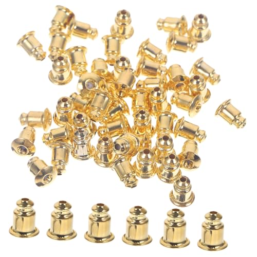 Homoyoyo 50 Stück Kupfer Ohrstecker verschlüsse in Goldoptik Leichte Rutschfeste DIY Ohrring backs für Selbstgemachte Ohrstecker Praktische Schmuckzubehör für Originelles Basteln Homoyoyo 50 Stück Kupfer Ohrstecker verschlüsse in Goldoptik Leichte Rutschfeste DIY Ohrring backs für Selbstgemachte Ohrstecker Praktische Schmuckzubehör für Originelles Basteln von Homoyoyo