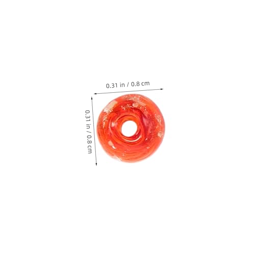 Homoyoyo 50 Stück Leuchtende Glasperlen mit Nachleuchteffekt Runde Diy Schmuckperlen für Armbänder Halsketten und Ohrringe in Blau Schwarz Grün Rot Lila Bastelperlen von Homoyoyo