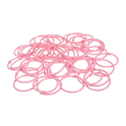 Homoyoyo 50 Stück Metall Binder Ringe Innendurchmesser Rosa Buchringe Vielseitige Loose Leaf Clips für Notizbücher Karteikarten Schlüsselanhänger Praktisch für Schule Büro DIY Homoyoyo 50 Stück Metall Binder Ringe Innendurchmesser Rosa Buchringe Vielseitige Loose Leaf Clips für Notizbücher Karteikarten Schlüsselanhänger Praktisch für Schule Büro DIY von Homoyoyo