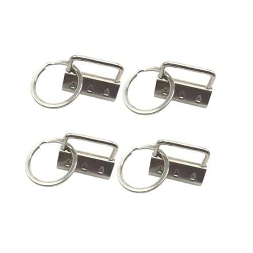 Homoyoyo 50 Stück Metall Webband Clip Schlüsselanhänger Fob mit Schlüsselring für Riemen Koffer DIY Handgelenkband Robust Rostfrei Langlebig für Taschen Gürtel von Homoyoyo
