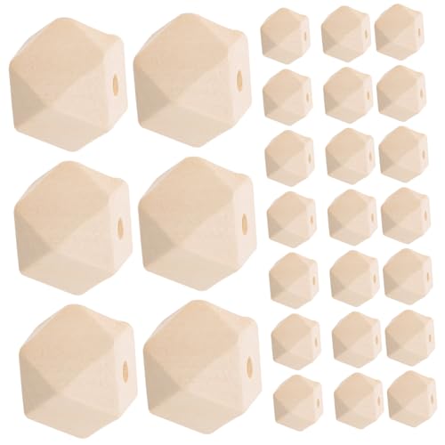 Homoyoyo 50 Stück Natürliche Unbemalte Holzperlen Achteckige Geometrische Facettierte Polyeder Unbehandelte DIY Holzperlen für Schmuckherstellung und Bastelprojekte Homoyoyo 50 Stück Natürliche Unbemalte Holzperlen Achteckige Geometrische Facettierte Polyeder Unbehandelte DIY Holzperlen für Schmuckherstellung und Bastelprojekte von Homoyoyo