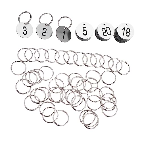 Homoyoyo 50 Stück Nummernschild nummerierte Chips ID-Label-Tags nummerierte Tags 1-50 ID-Tags-Nummern farbig schlüsselanhänger Etikett ID-Tags mit Ringen Kleine Plastik -Tags Abs Silber Homoyoyo 50 Stück Nummernschild nummerierte Chips ID-Label-Tags nummerierte Tags 1-50 ID-Tags-Nummern farbig schlüsselanhänger Etikett ID-Tags mit Ringen Kleine Plastik -Tags Abs Silber von Homoyoyo