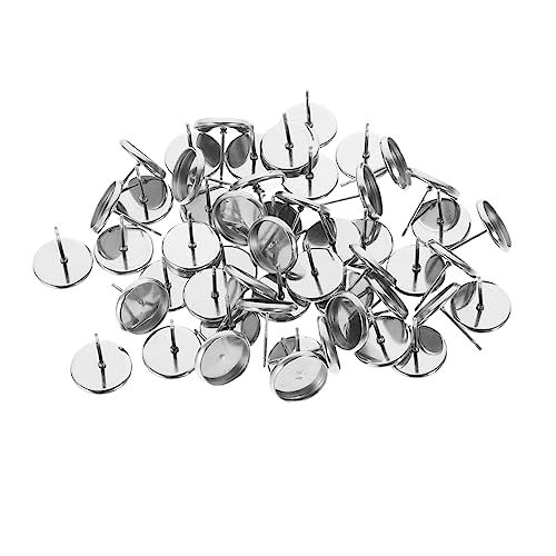 Homoyoyo 50 Stück Ohrring Fassungen Flache Runde Ohrstecker Basis DIY Schmuckherstellung Ohrstecker Halterung für Harz Edelstein Basteln Homoyoyo 50 Stück Ohrring Fassungen Flache Runde Ohrstecker Basis DIY Schmuckherstellung Ohrstecker Halterung für Harz Edelstein Basteln von Homoyoyo