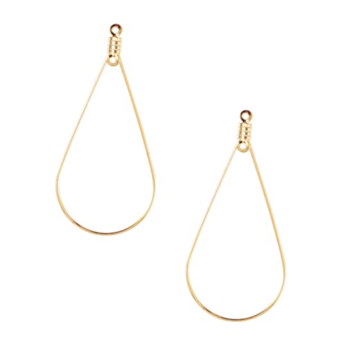 Homoyoyo 50 Stück Ohrring Ringe Zubehör für DIY Schmuckherstellung Wassertropfenform Gold Geometrische Anhänger für Kreative Schmuckprojekte Homoyoyo 50 Stück Ohrring Ringe Zubehör für DIY Schmuckherstellung Wassertropfenform Gold Geometrische Anhänger für Kreative Schmuckprojekte von Homoyoyo