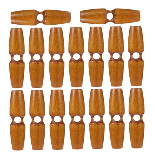 Homoyoyo 50 Stück Olivenknöpfe aus Holz für Mäntel und Strickjacken Vintage Horn-design Leicht und Robust Ergonomisch Geformt zum Annähen Dekorativer Ersatz für Jacken von Homoyoyo