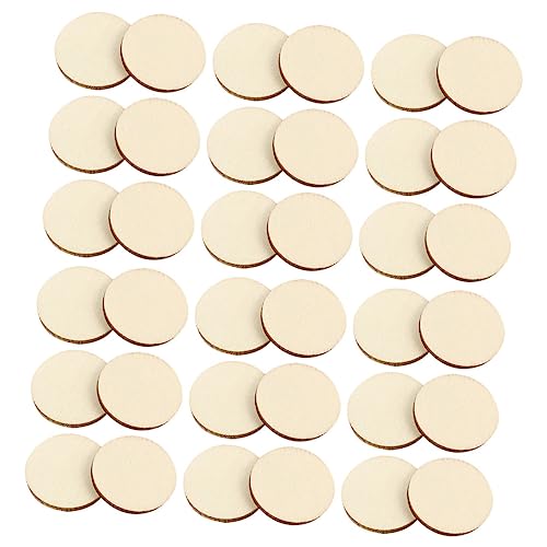 Homoyoyo 50 Stück Runde Holzscheiben Naturbelassen Glatt Geschnitten Stabile Blanko Holzplättchen zum Basteln DIY Handwerk Malerei Scrapbooking Dekoration Homoyoyo 50 Stück Runde Holzscheiben Naturbelassen Glatt Geschnitten Stabile Blanko Holzplättchen zum Basteln DIY Handwerk Malerei Scrapbooking Dekoration von Homoyoyo