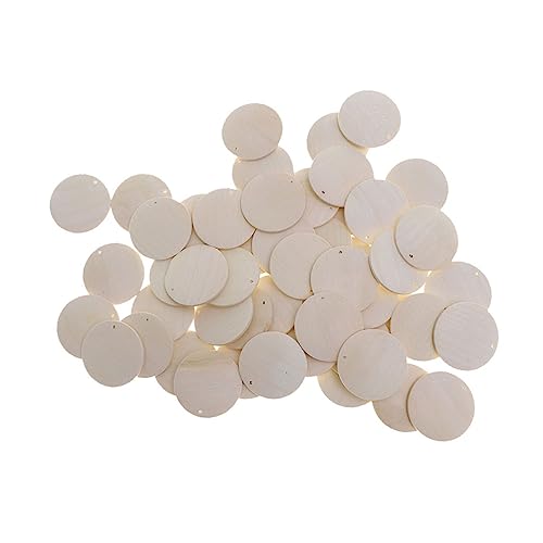Homoyoyo 50 Stück Runde Holzscheiben Ømm mit Loch Naturbelassene Baumscheiben zum Basteln DIY holzstücke für Scrapbooking Anhänger Hochzeitsdekoration Vielseitige Holzverzierung Homoyoyo 50 Stück Runde Holzscheiben Ømm mit Loch Naturbelassene Baumscheiben zum Basteln DIY holzstücke für Scrapbooking Anhänger Hochzeitsdekoration Vielseitige Holzverzierung von Homoyoyo