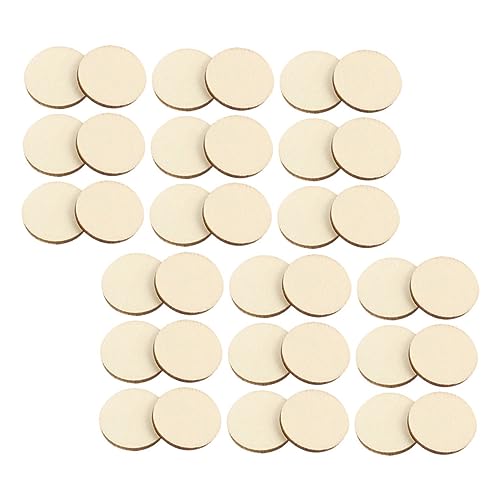 Homoyoyo 50 Stück Runde Holzscheiben Unbehandelte DIY Holzplättchen zum Basteln Naturbelassene Holzscheiben zum Bemalen Schreiben und Dekorieren für Handwerk Scrapbooking Hochzeit Heimdeko Homoyoyo 50 Stück Runde Holzscheiben Unbehandelte DIY Holzplättchen zum Basteln Naturbelassene Holzscheiben zum Bemalen Schreiben und Dekorieren für Handwerk Scrapbooking Hochzeit Heimdeko von Homoyoyo