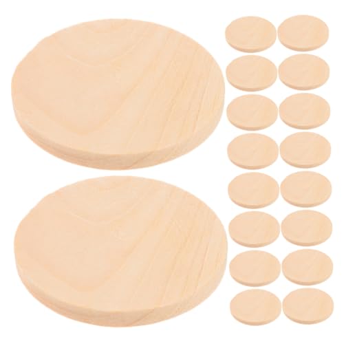 Homoyoyo 50 Stück Runde Naturholzscheiben: 4 X 0,5 Cm, Mini-scheibenrohling – Unbehandelte Holzsplitterscheiben Für Hochzeitsdekoration, Tischdekoration Und Weihnachtsschmuck von Homoyoyo