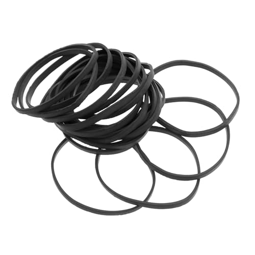 Homoyoyo 50 Stück Schwarze Elastische Gummibänder Dehnbar und Langlebig Vielseitig für Büro Haushalt DIY Journal Aktenordner und Haarschmuck Praktisches für Alltag und Organisation von Homoyoyo