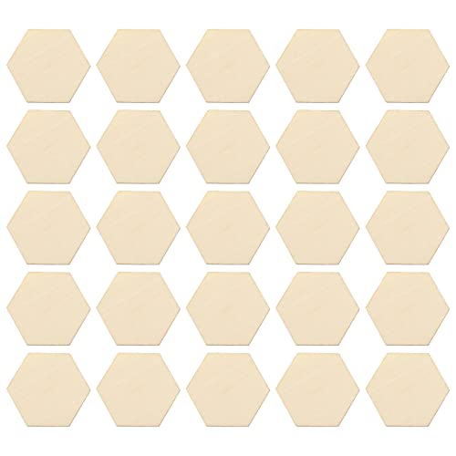 Homoyoyo 50 Stück Sechseckige Holzformen Buchenholz Bastelmaterial für DIY Dekorationen zu Hochzeit Geburtstag und Weihnachten Homoyoyo 50 Stück Sechseckige Holzformen Buchenholz Bastelmaterial für DIY Dekorationen zu Hochzeit Geburtstag und Weihnachten von Homoyoyo