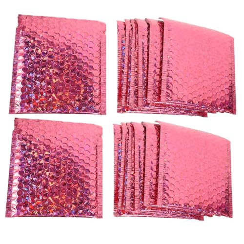 Homoyoyo 50 Stück Selbstklebende Luftpolstertaschen Gepolsterte Versandtaschen mit Haftklebeverschluss Stoßdämpfend Reißfest Vielseitige Verpackungstaschen für Sicheren Paketversand von Homoyoyo