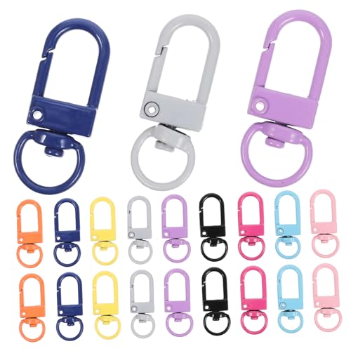 Homoyoyo 50 Stück Teiliges Bunte Metall drehkarabinerhaken aus Legierung Rostfrei Langlebig Vielseitig für Schlüsselanhänger Taschen Hundehalsbänder DIY Schmuck und Bastelprojekte Homoyoyo 50 Stück Teiliges Bunte Metall drehkarabinerhaken aus Legierung Rostfrei Langlebig Vielseitig für Schlüsselanhänger Taschen Hundehalsbänder DIY Schmuck und Bastelprojekte von Homoyoyo