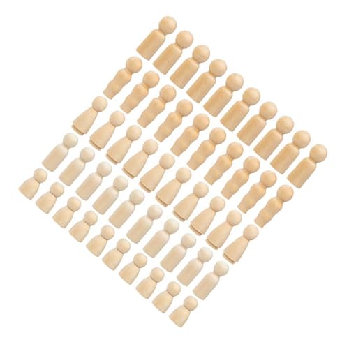 Homoyoyo 50 Stück Teiliges DIY Holzpuppen Familie zum Bemalen Figuren mit Glatter Oberfläche Sicher für Bastelprojekte Kreative Holzfiguren für Erwachsene Pädagogisches Homoyoyo 50 Stück Teiliges DIY Holzpuppen Familie zum Bemalen Figuren mit Glatter Oberfläche Sicher für Bastelprojekte Kreative Holzfiguren für Erwachsene Pädagogisches von Homoyoyo