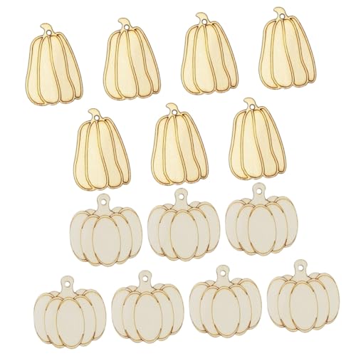 Homoyoyo 50 Stück Teiliges DIY Kürbis Holzornament Unvollendete Holzscheiben mit Glatter Oberfläche Wiederverwendbar und Langlebig für Halloween und Erntedankfest Dekoration Bemalbar und von Homoyoyo