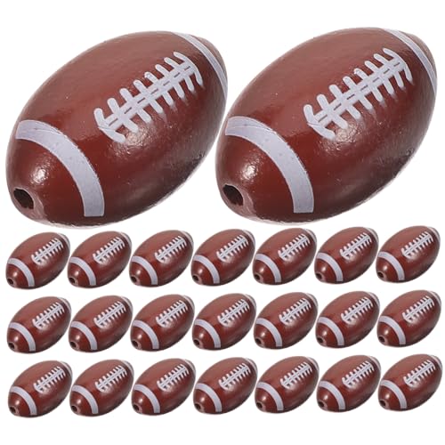Homoyoyo 50 Stück Teiliges Holzperlen American Football Form Robuste Diy Schmuckperlen für Armbänder Halsketten Glatte Oberfläche Langlebig und Bruchsicher für Handgemachte Schmuckprojekte Homoyoyo 50 Stück Teiliges Holzperlen American Football Form Robuste Diy Schmuckperlen für Armbänder Halsketten Glatte Oberfläche Langlebig und Bruchsicher für Handgemachte Schmuckprojekte von Homoyoyo
