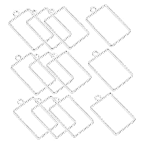 Homoyoyo 50 Stück Teiliges Offene Quadratische Lünette aus Legierung Schmuckfassung für DIY Resin Anhänger Leichter Rahmen für Halsketten und Ohrringe Langlebige Schmuckherstellung Homoyoyo 50 Stück Teiliges Offene Quadratische Lünette aus Legierung Schmuckfassung für DIY Resin Anhänger Leichter Rahmen für Halsketten und Ohrringe Langlebige Schmuckherstellung von Homoyoyo