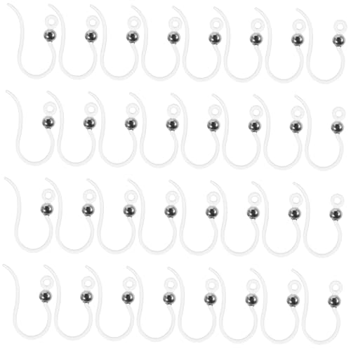 Homoyoyo 50 Stück Transparente Ohrhaken aus Umweltfreundlichem Resin mit Stahlperlen Langlebige DIY Ohrschmuck Zubehör Sichere Ohrringhaken zum Selbermachen und Basteln für Kreative Homoyoyo 50 Stück Transparente Ohrhaken aus Umweltfreundlichem Resin mit Stahlperlen Langlebige DIY Ohrschmuck Zubehör Sichere Ohrringhaken zum Selbermachen und Basteln für Kreative von Homoyoyo