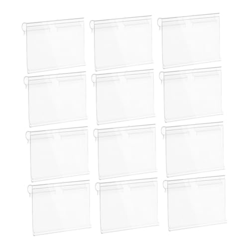 Homoyoyo 50 Stück Transparente PVC Etikettenhalter mit Doppel drahtclip für Drahtregale Klare Preisschilder Vielseitig für Supermarkt Einzelhandel und Lager Einfach Anbringbar Homoyoyo 50 Stück Transparente PVC Etikettenhalter mit Doppel drahtclip für Drahtregale Klare Preisschilder Vielseitig für Supermarkt Einzelhandel und Lager Einfach Anbringbar von Homoyoyo