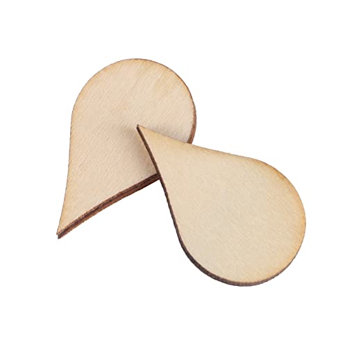 Homoyoyo 50 Stück Wasser Tropfen Holzchips Naturbelassen DIY Basteln Umweltfreundlich Handgemacht Dekoration Anhänger Zubehör Homoyoyo 50 Stück Wasser Tropfen Holzchips Naturbelassen DIY Basteln Umweltfreundlich Handgemacht Dekoration Anhänger Zubehör von Homoyoyo