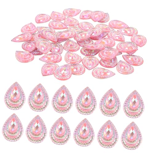 Homoyoyo 50 Stück Wassertröpfchen Form Flatback Strasssteine für DIY Handyschalen Bastelprojekte Dekoration Sanftem Rosa Funkelnde Accessoires für Schmuck und Scrapbooking Homoyoyo 50 Stück Wassertröpfchen Form Flatback Strasssteine für DIY Handyschalen Bastelprojekte Dekoration Sanftem Rosa Funkelnde Accessoires für Schmuck und Scrapbooking von Homoyoyo