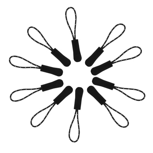 Homoyoyo 50 Stück Zipper Pull Cord Extender Ersatzteile für Reißverschlüsse Abnehmbare Verlängerung für Taschen Jacken und Gepäck Praktisch für DIY Reparaturen von Homoyoyo