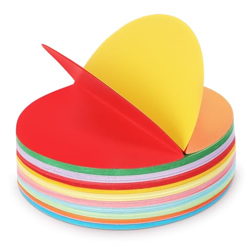 Homoyoyo 500 Blatt Runde Origami Papierkreise Pastellfarbenes Faltpapier für Basteln Dekorationen und Schulprojekte Vielseitig Einsetzbar und Homoyoyo 500 Blatt Runde Origami Papierkreise Pastellfarbenes Faltpapier für Basteln Dekorationen und Schulprojekte Vielseitig Einsetzbar und von Homoyoyo