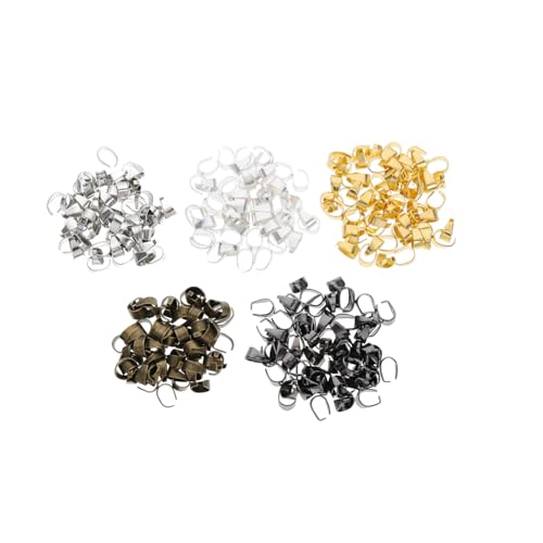 Homoyoyo 500 Stück DIY Schmuckverschluss Quetschperlen aus Eisen in Hellgrau Gold Antik und Schwarz Kettenanhänger Verbindungselemente für Halsketten und Armbänder Vielseitig zum Basteln Homoyoyo 500 Stück DIY Schmuckverschluss Quetschperlen aus Eisen in Hellgrau Gold Antik und Schwarz Kettenanhänger Verbindungselemente für Halsketten und Armbänder Vielseitig zum Basteln von Homoyoyo