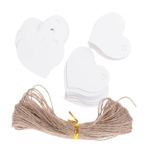 Homoyoyo 500 Stück Herzförmige Kraftpapier Geschenkanhänger mit Robuster Schnur Blanko Preisschilder zum Beschriften DIY Anhänger für Hochzeit Party Valentinstag Dekoration Homoyoyo 500 Stück Herzförmige Kraftpapier Geschenkanhänger mit Robuster Schnur Blanko Preisschilder zum Beschriften DIY Anhänger für Hochzeit Party Valentinstag Dekoration von Homoyoyo