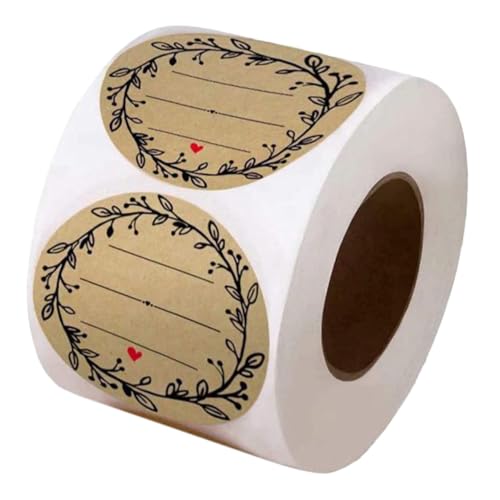 Homoyoyo 500 Stück Olivenzweig Muster Aufkleber Runde Selbstklebende Etiketten für Geschenkverpackung Backwaren Süßigkeiten Snackbeutel Vielseitig Verwendbare Siegelaufkleber Homoyoyo 500 Stück Olivenzweig Muster Aufkleber Runde Selbstklebende Etiketten für Geschenkverpackung Backwaren Süßigkeiten Snackbeutel Vielseitig Verwendbare Siegelaufkleber von Homoyoyo