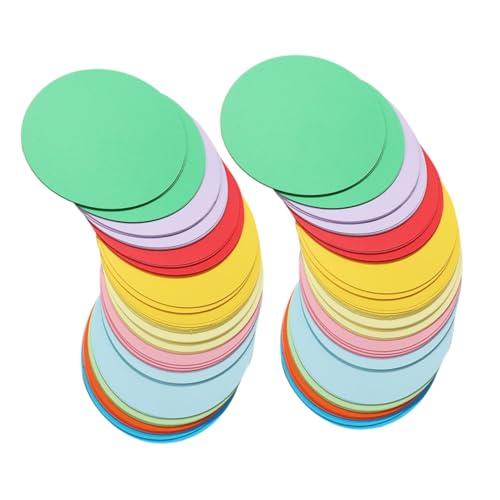 Homoyoyo 500 Stück Runde Ausschneidevorlagen für Diy Bastelprojekte Vielfältige Farben und Anfängerfreundliches Material für Kunstprojekte von Homoyoyo